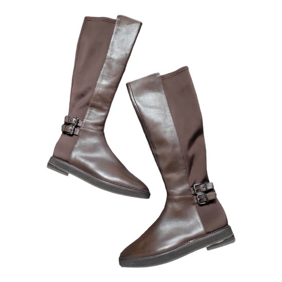 DKNY Brown Riding Boots Size 9 - Picture 3 of 5